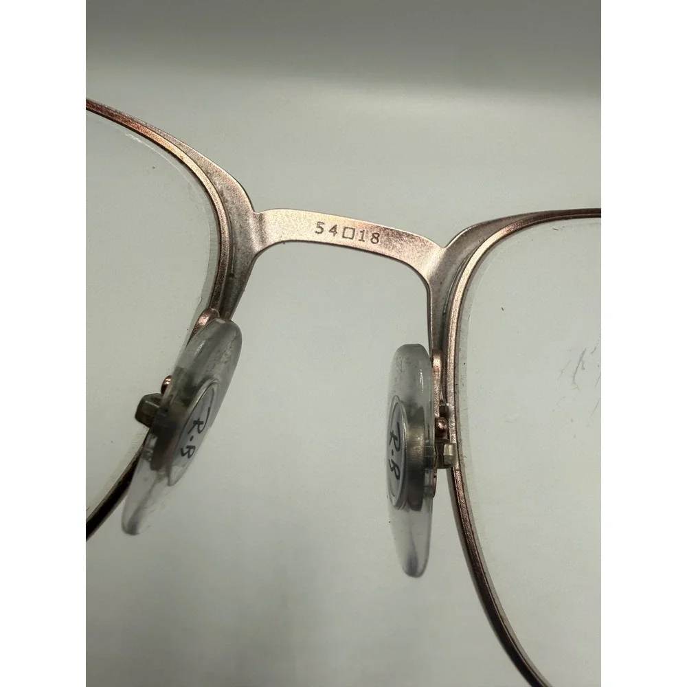 Ray-Ban RB 6421 2973 Matte Brown Rose Gold Square Eyeglasses Frames 54-18-145